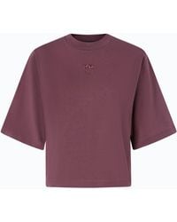 Pinko - T-Shirt With Wide Sleeves And Love Birds Logo - Lyst