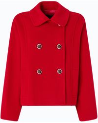 Pinko - Double-Breasted Pea Coat - Lyst