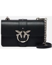 Pinko - Love Bag One Small Crossbody Bag In Leather - Lyst