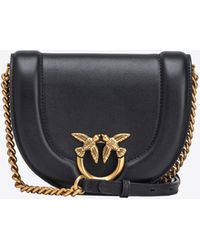 Pinko - Mini Love Bag Click Round In Leather - Lyst