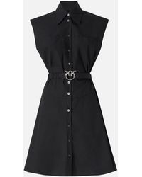 Pinko - Shirt Dress With Love Birds Belt - Lyst