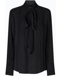 Pinko - Blouse With Sash Collar - Lyst