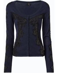 Pinko - Wool Cardigan With Lace Inserts - Lyst