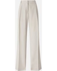 Pinko - Flowing Trousers With Pressed Pleat Detail - Lyst