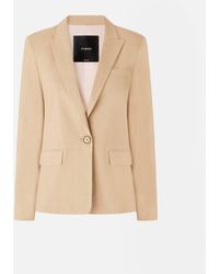 Pinko - Chaqueta De Mezcla De Lino - Lyst