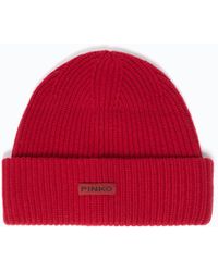 Pinko - Beanie With Logo Lettering - Lyst