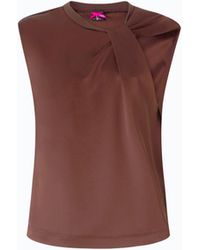 Pinko - Sleeveless Satin Blouse - Lyst