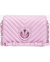 Pinko - Mini Love Bag Click Chevron Color Block - Lyst