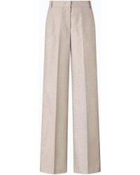 Pinko - Metal Wool-Blend Palazzo Trousers - Lyst