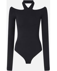 Pinko - Body À Manches Longues Et Épaules Dénudées - Lyst