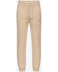 Pinko - Old-wash joggers With Embroidery - Lyst