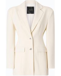 Pinko - Slim-Fit Jacket With Padded Shoulders - Lyst
