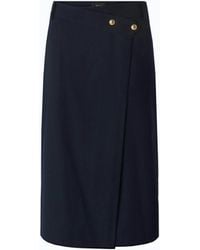 Pinko - Wool-Blend Calf-Length Skirt - Lyst
