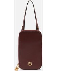 Pinko - Zip-Around Leather Smartphone Case - Lyst