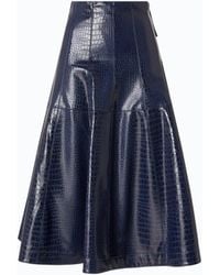Pinko - Midi Skirt With Crocodile Print - Lyst
