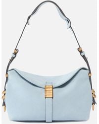 Pinko - Saddle Suede Small Shoulder Bag - Lyst