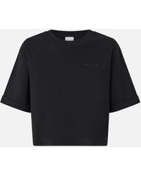 Pinko - Camiseta Corta Con Logotipo Bordado - Lyst