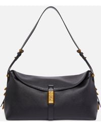 Pinko - Medium Leather Saddle Bag Shoulder Bag - Lyst