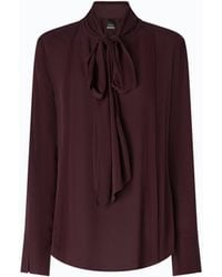 Pinko - Blouse With Sash Collar - Lyst