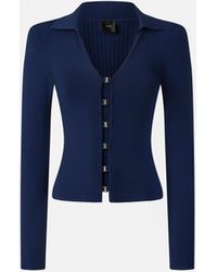 Pinko - Long-Sleeved Sweater With Wide Neck - Lyst