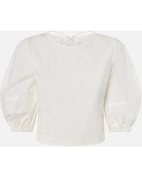 Pinko - Cropped Backless Blouse - Lyst
