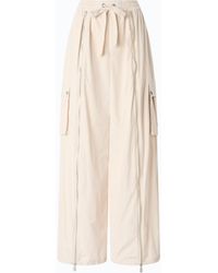 Pinko - Palazzo Trousers With Zip And Cargo Pockets - Lyst