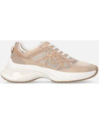 Pinko - Sneakers With Mix Of Inserts And Love Birds Logo - Lyst