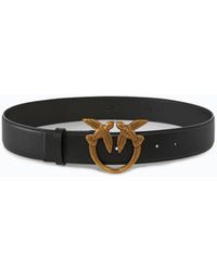 Pinko - Love Birds High Leather Belt 4Cm - Lyst