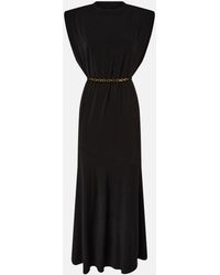 Pinko - Sleeveless Long Dress With Chain - Lyst
