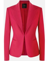 Pinko - Satin Jacket With Rear Slit - Lyst