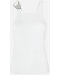 Pinko - Reimagine By X Patrick Mcdowell Ribbed Vest Top With Buckle - Lyst