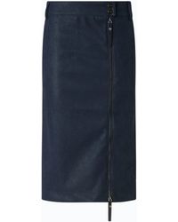 Pinko - Nubuck Leather-Effect Pencil Skirt - Lyst