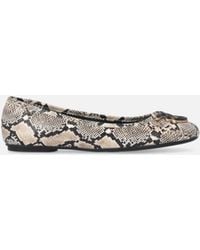 Pinko - Ballerinas With Python Print And Love Birds Logo - Lyst