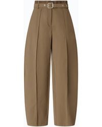 Pinko - Barrel-Fit Trousers With Belt - Lyst