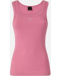 Pinko - Vest Top With Love Birds Golden Detail - Lyst