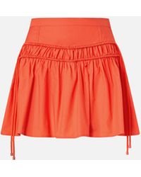Pinko - Short Skirt With Gathering And Drawstring - Lyst