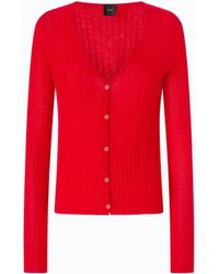 Pinko - Ribbed Cardigan With Buttons - Lyst