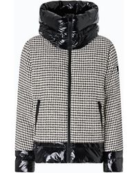 Pinko - Tweed And Nylon Down Jacket - Lyst