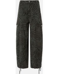 Pinko - Balloon Trousers With Animal Motif - Lyst
