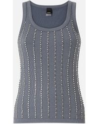 Pinko - Vest Top With Jewel Details - Lyst