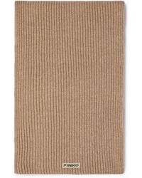 Pinko - Ribbed Cashmere- And Wool-Blend Scarf - Lyst