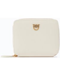 Pinko - Square Leather Zip-Around Purse - Lyst