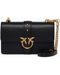Pinko - Small Love Bag One Leather Shoulder Bag With New Buckle - Lyst