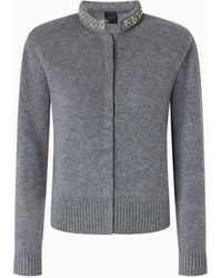 Pinko - Cardigan With Jewel Collar - Lyst