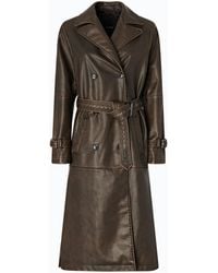 Pinko - Vintage-Effect Trench Coat With Belt - Lyst