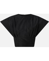 Pinko - Crop Top With Wide Sleeves - Lyst