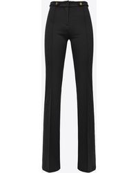 Pinko - Flared Trousers With Buttons - Lyst