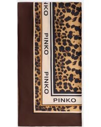 Pinko - Leopard-print Scarf - Lyst