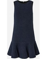 Pinko - Flared Sleeveless Dress In Patterned Tweed - Lyst