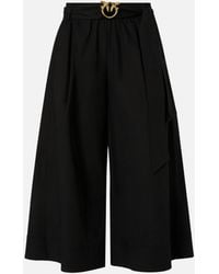 Pinko - Long Shorts With Love Birds Buckle - Lyst